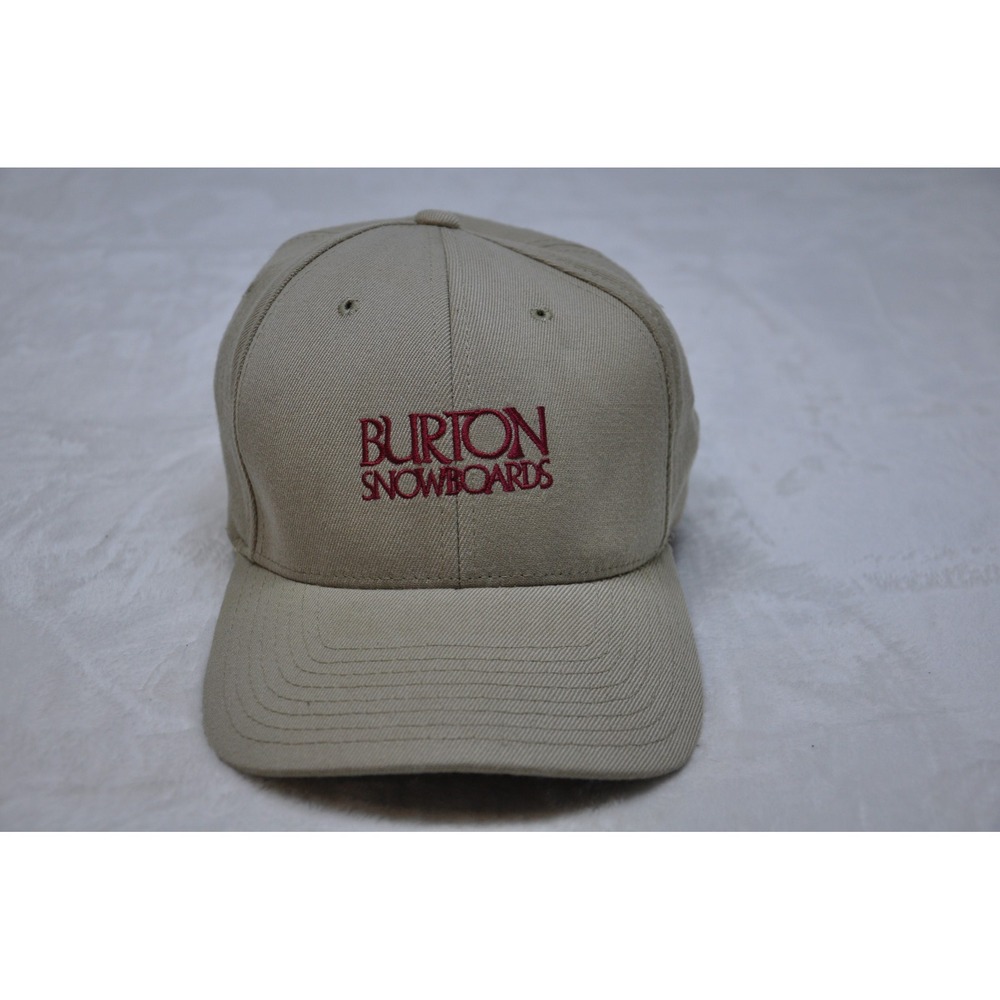 VINTAGE Burton Snowboards Hat Cap Fitted Mens Small Embroidered Skateboarding 90